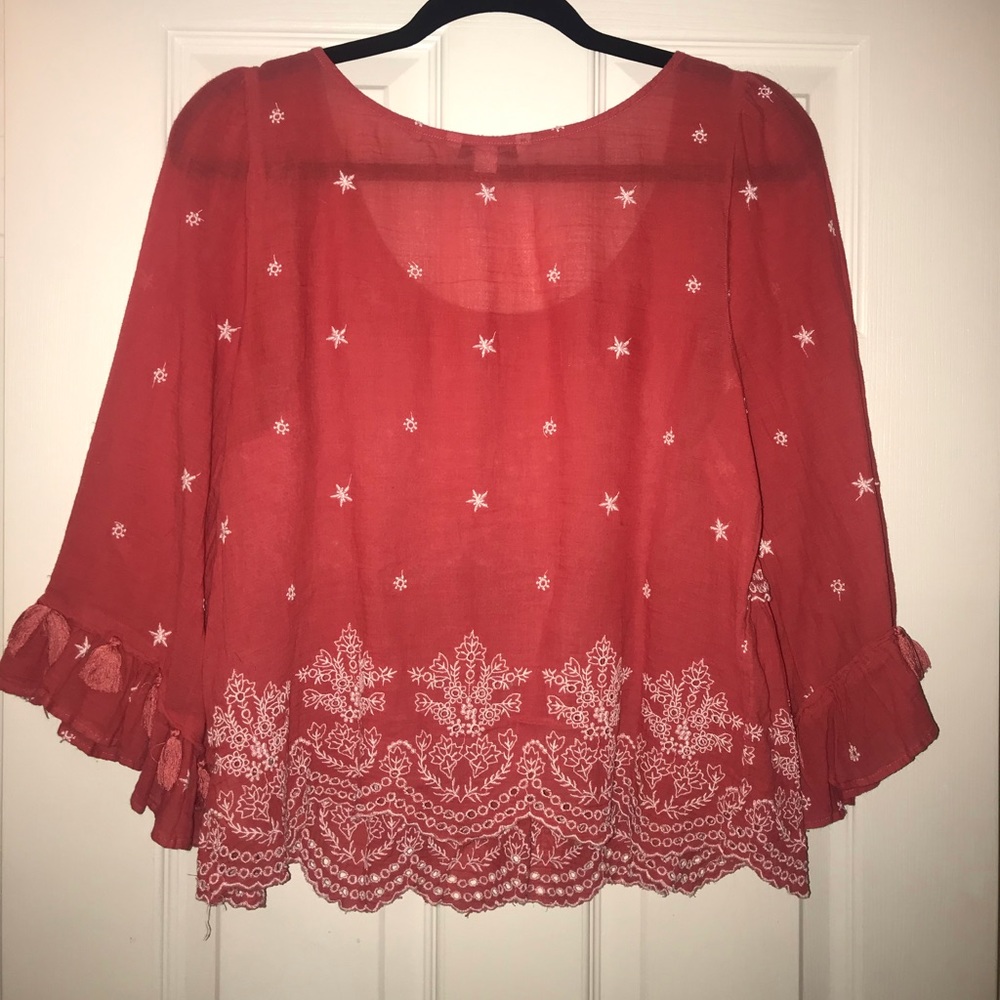 American Eagle Peplum Blouse - Pink - Picture 6 of 6